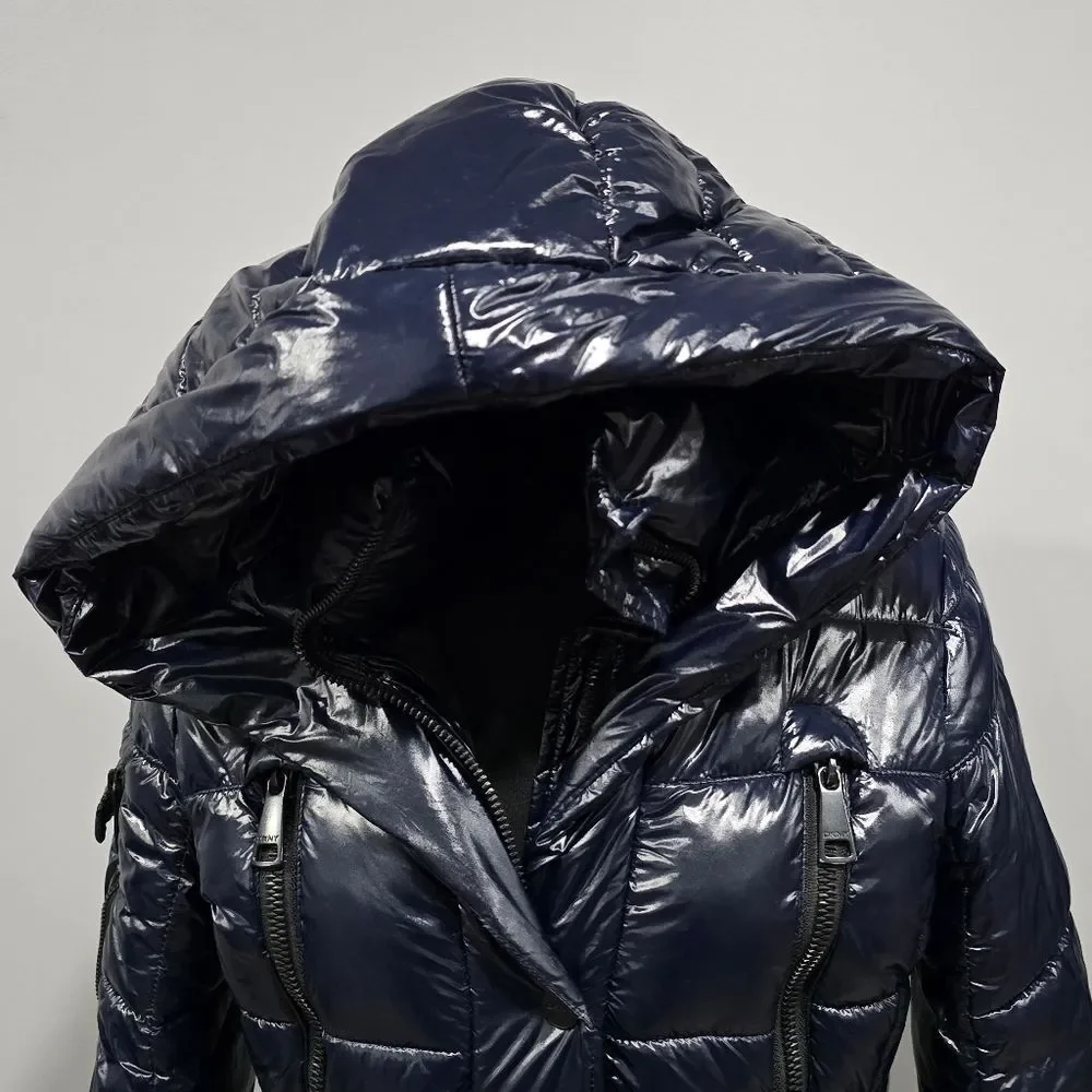 DKNY Shiny Black Puffer Jacket